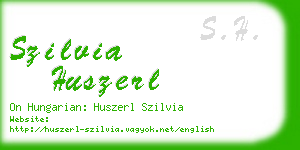 szilvia huszerl business card